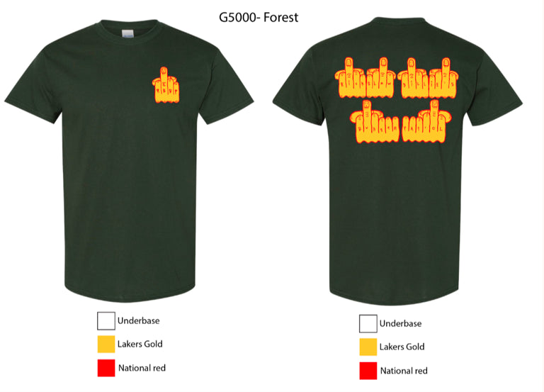 US STORE ONLY! Skele Fuck Finger Shirt