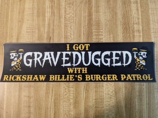 US STORE ONLY! Gravedigger Bumper Sticker